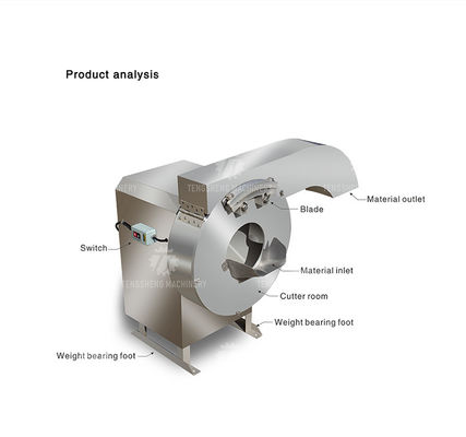 Small commercial vegetable cutting machine Vegetable and melon slicing, slicing and slicing machine