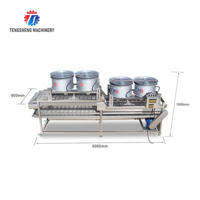 350KG Natural room temperature stainless steel air drying machine air drying line strong flow turnover air drying