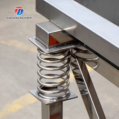 Stainless Steel Vibrating Screen Fruit And Vegetable Drain Machine