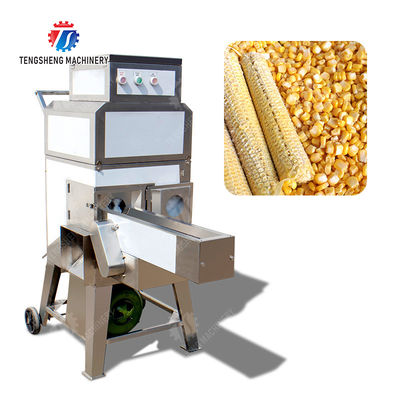 Stainless Steel Sweet Corn Skin Peeler And Thresher Machine Corn Kernel Husking