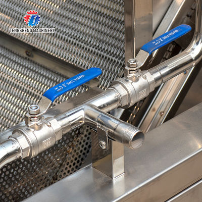 2.6KW Fruit and vegetable cleaning and processing equipment automatic washing machine conveyor belt bubble cleaning