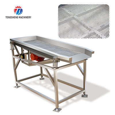 Stainless Steel Vibrating Screen Fruit And Vegetable Drain Machine