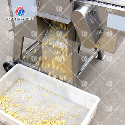 Industrial SS Corn Deseeding Machine ,  Husking Shucking Fruit Processing Equipment