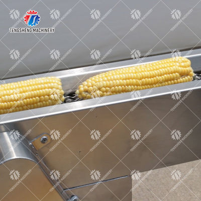 Sweet Corn Processing Equipment , Waxy Corn Deseeding Vegetable Processing Equipment