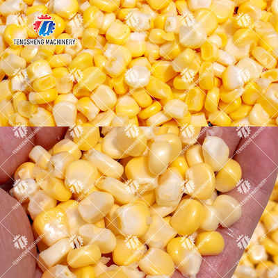 Sweet Corn Processing Equipment , Waxy Corn Deseeding Vegetable Processing Equipment